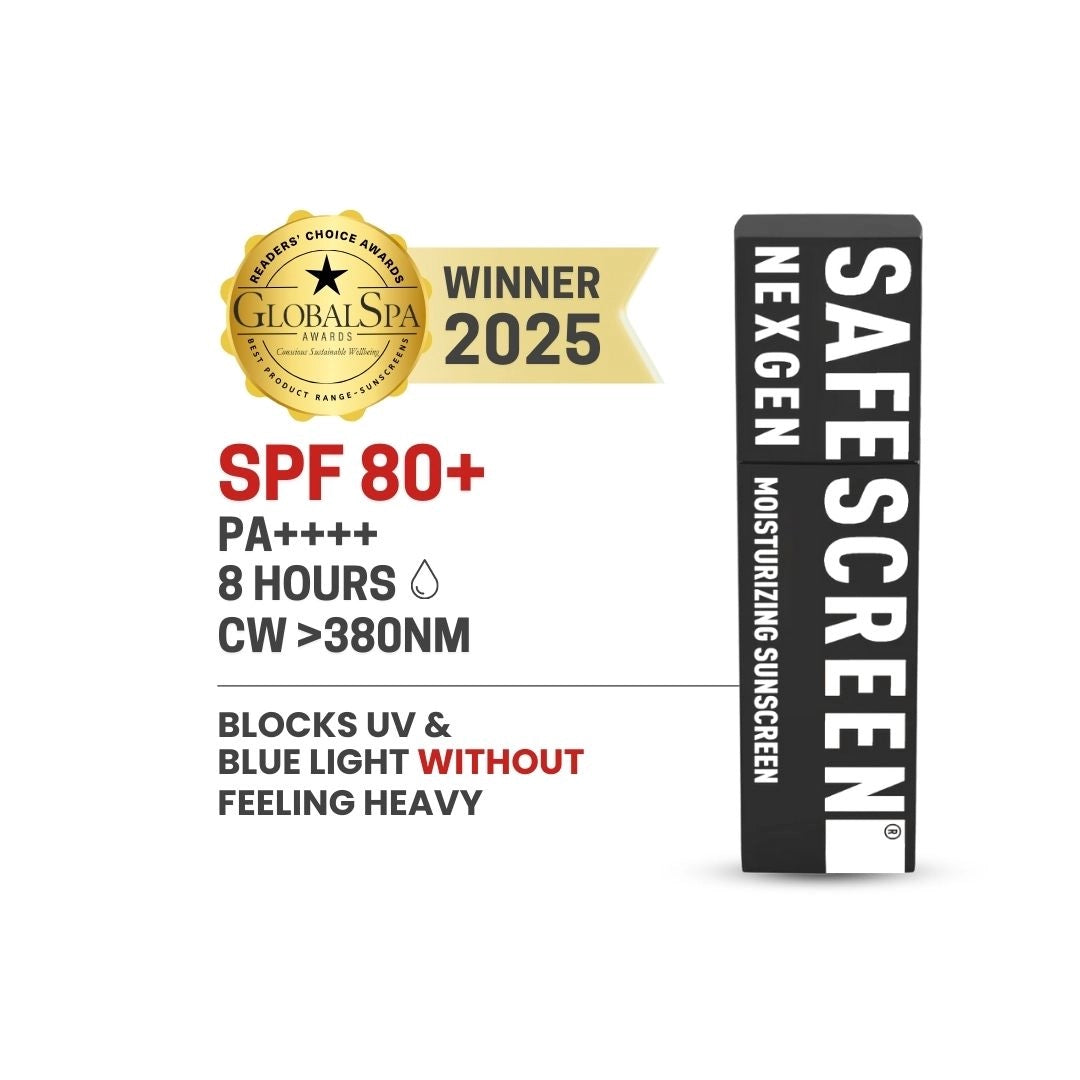 Sunscreen Nexgen bottle with swatch