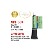Polypodium sunscreen tube with swatch