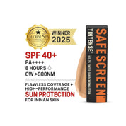 Bisque tinted sunscreen bottle with swatch