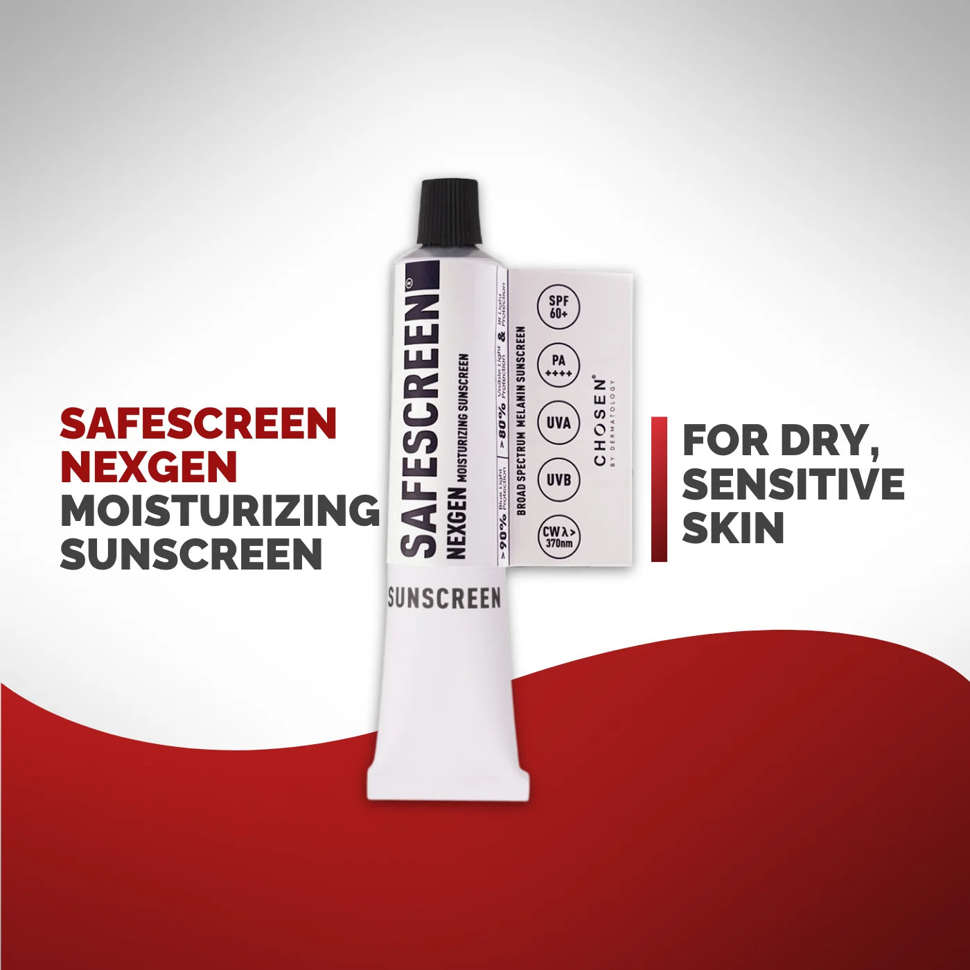 SAFESCREEN® NEXGEN SPF 60+ Moisturizing Sunscreen