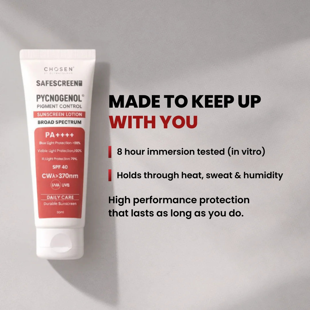 SAFESCREEN® Pycnogenol® Pigment Control Sunscreen Lotion SPF 40