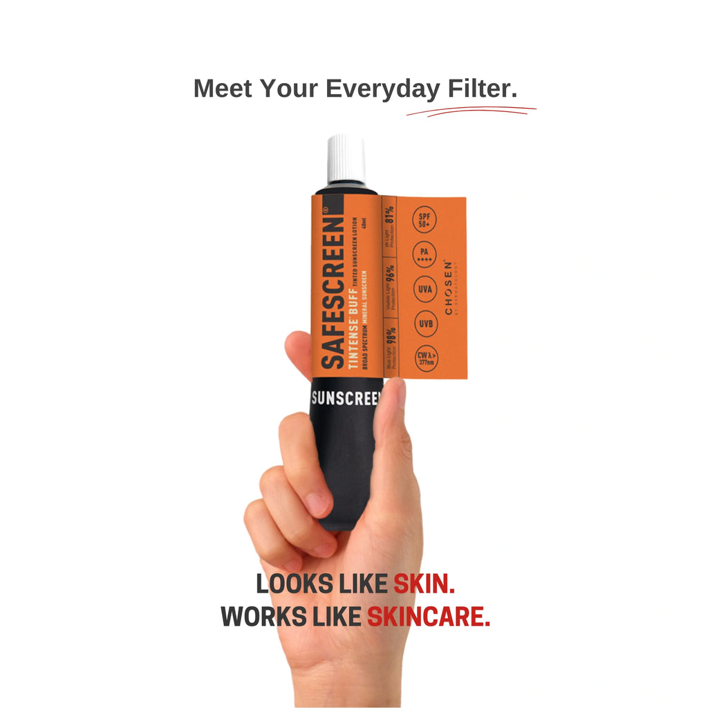 Sunscreen Buff SAFESCREEN Tintense Buff Tinted Sunscreen Lotion – CHOSEN Store