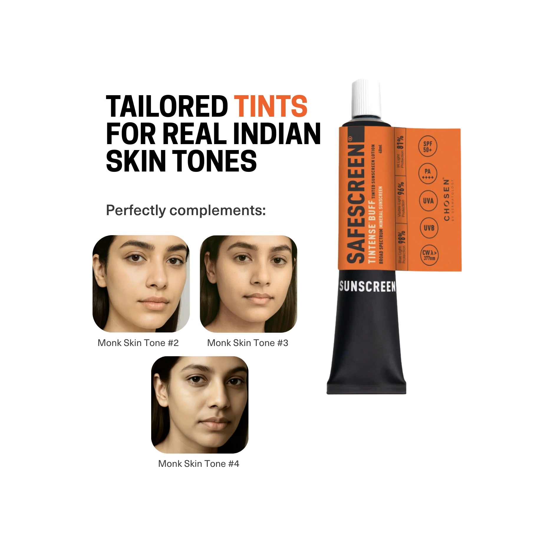 SAFESCREEN® TINTENSE® Buff IST-26 Tinted Sunscreen Lotion SPF 50+