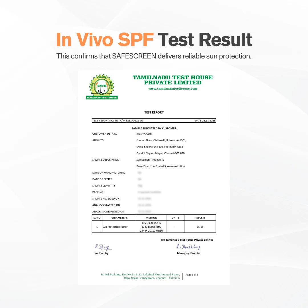 SAFESCREEN® TINTENSE® T1 (Bisque) Tinted Sunscreen Lotion PA++++ SPF 30+