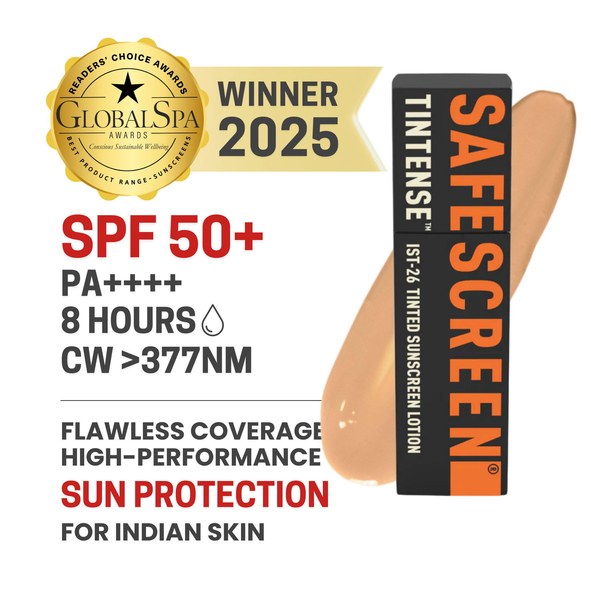 Sunscreen Buff SAFESCREEN Tintense Buff Tinted Sunscreen Lotion – CHOSEN Store