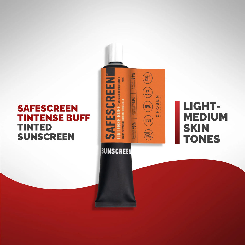 Sunscreen Buff SAFESCREEN Tintense Buff Tinted Sunscreen Lotion – CHOSEN Store