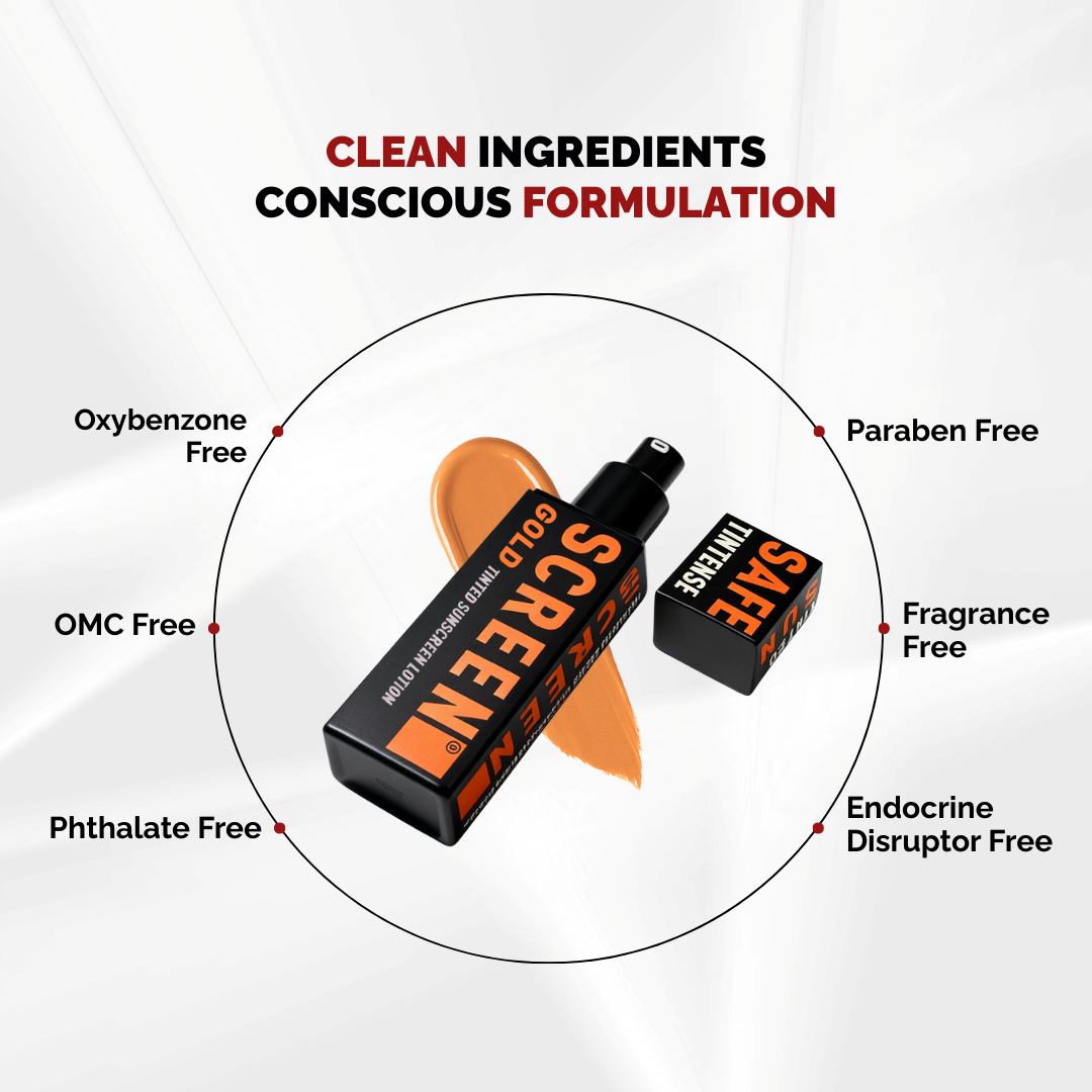 SAFESCREEN® TINTENSE® Gold Tinted Sunscreen Lotion SPF 50+