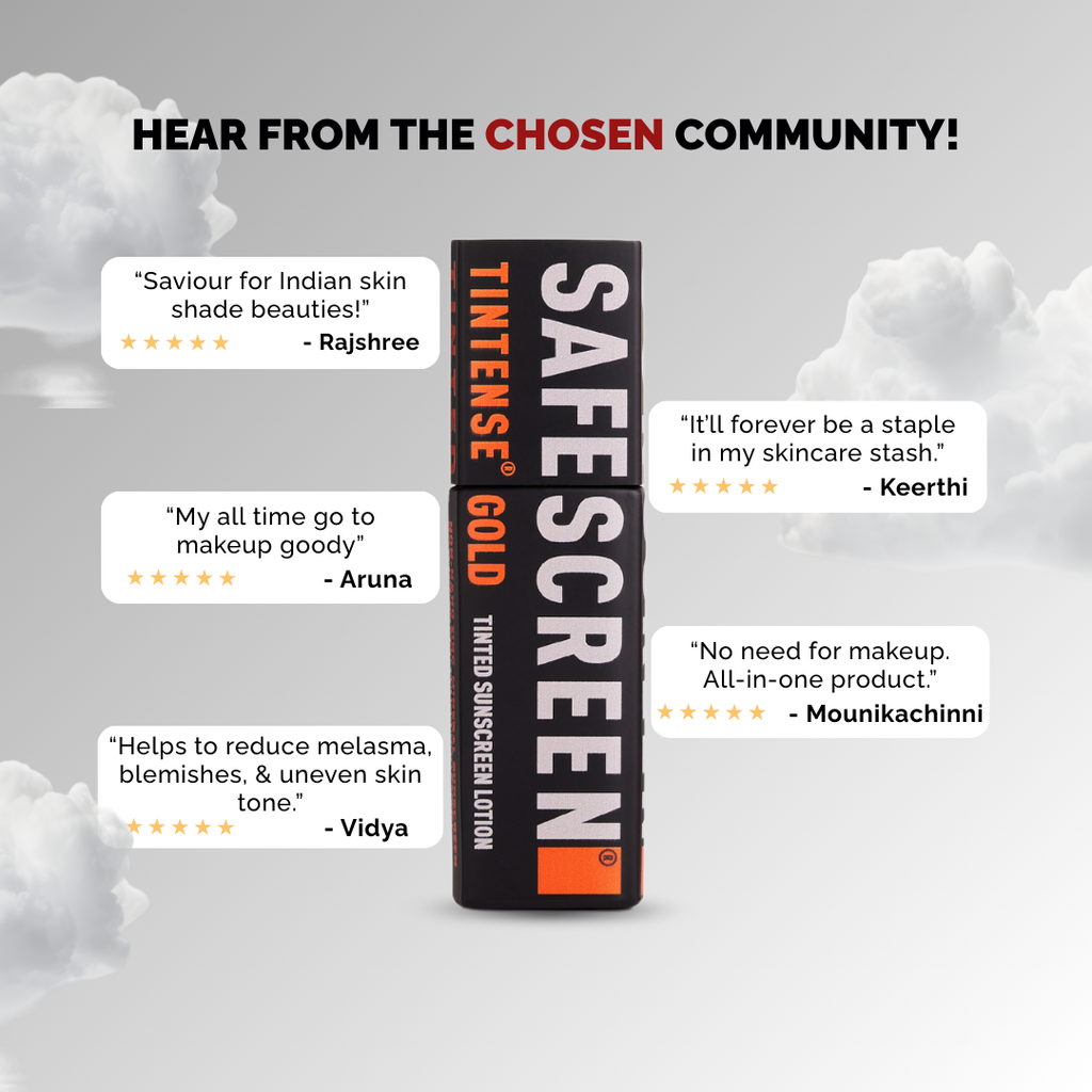 SAFESCREEN® TINTENSE® Gold Tinted Sunscreen Lotion SPF 50+