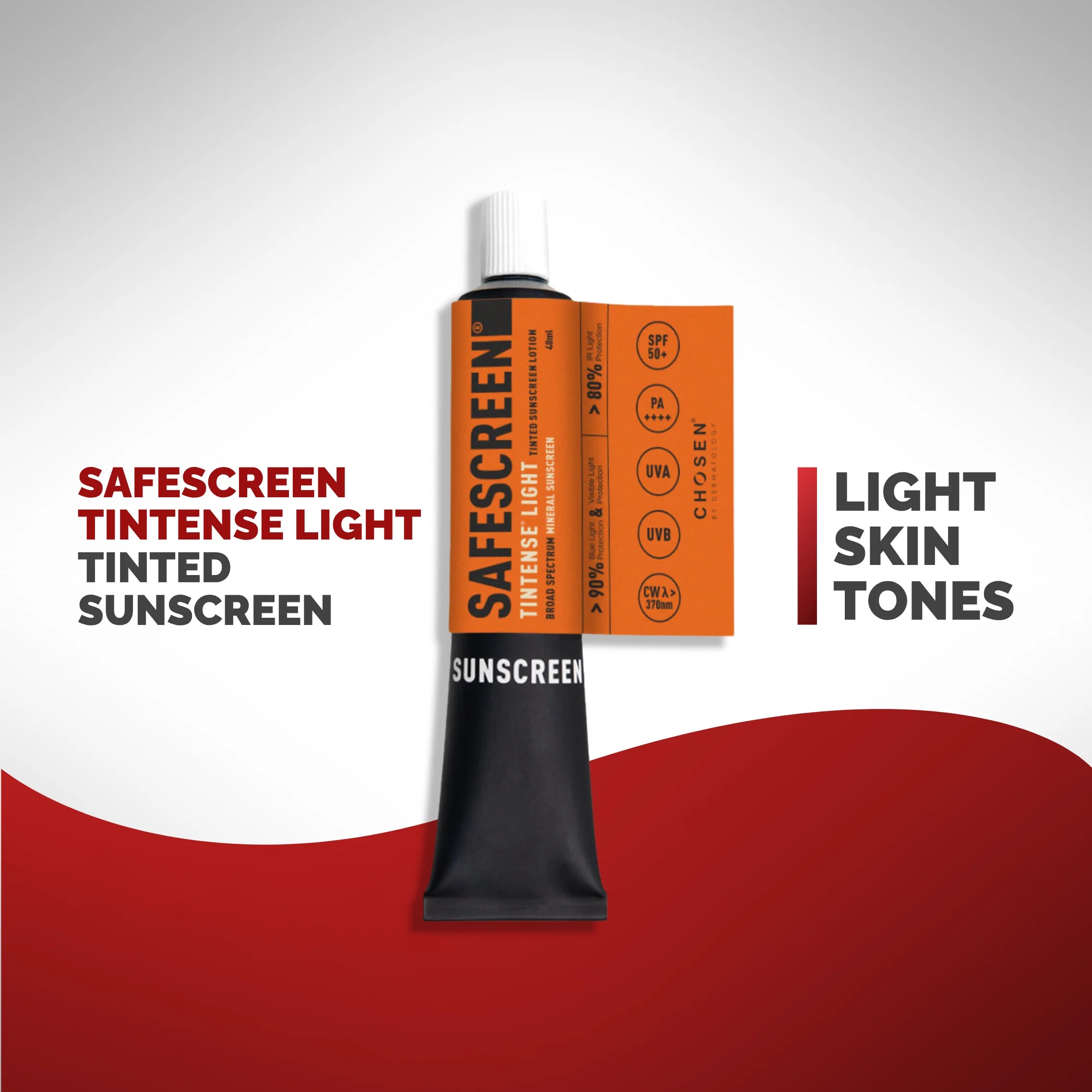 SAFESCREEN® TINTENSE® Light IST-88 Tinted Sunscreen Lotion SPF 50+