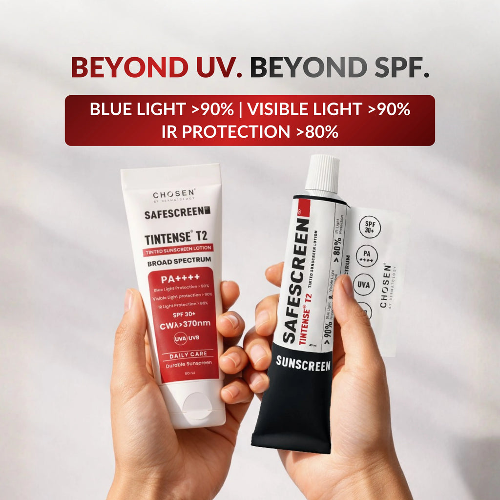Sunscreen Buff SAFESCREEN Tintense T2 Buff Tinted Sunscreen Lotion – CHOSEN Store