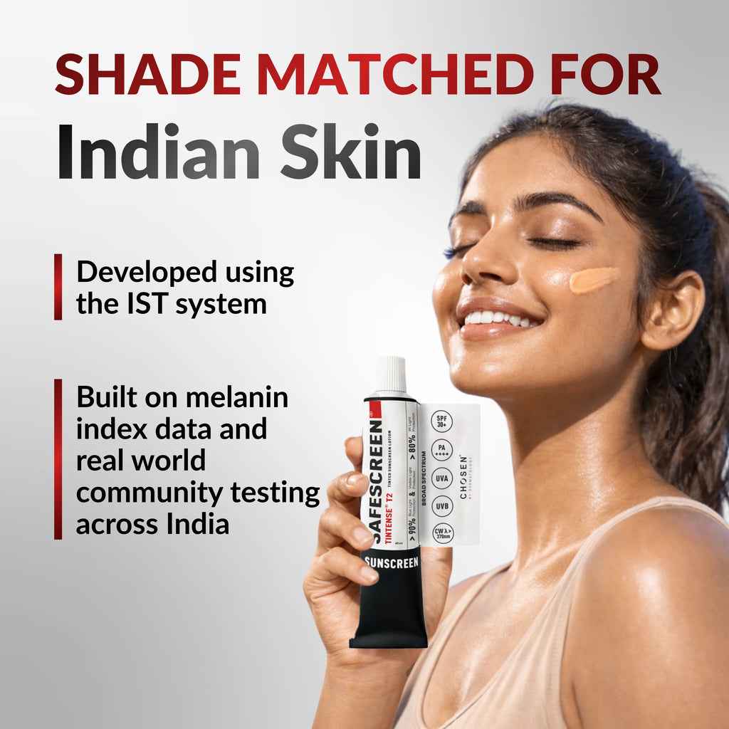 Sunscreen Buff SAFESCREEN Tintense T2 Buff Tinted Sunscreen Lotion – CHOSEN Store