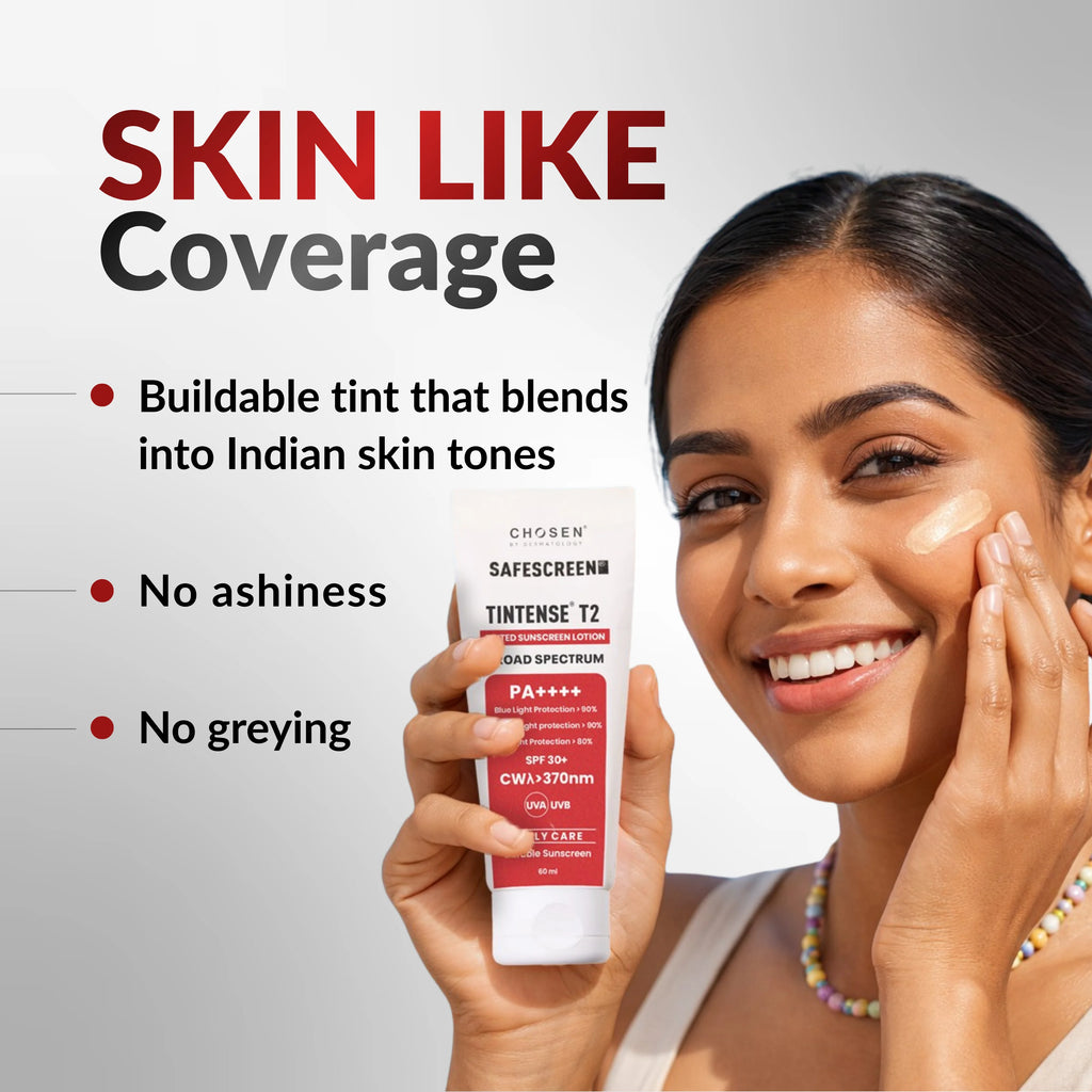 Sunscreen Buff SAFESCREEN Tintense T2 Buff Tinted Sunscreen Lotion – CHOSEN Store
