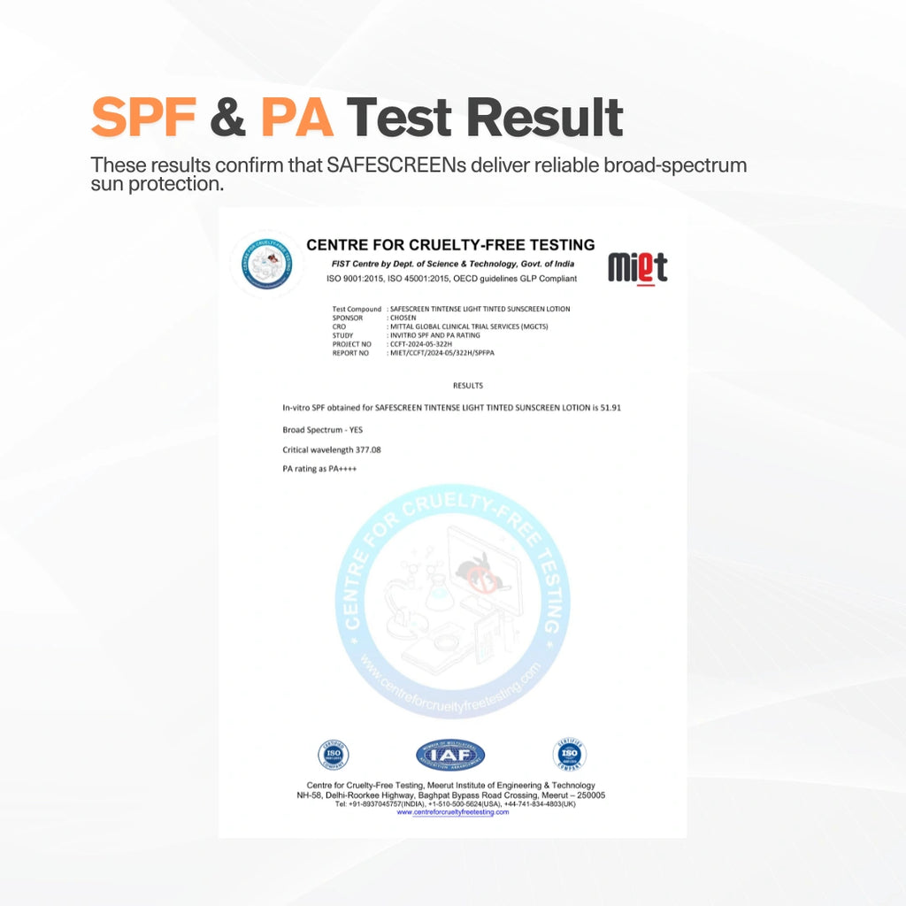 SAFESCREEN® TINTENSE® Light IST-88 Tinted Sunscreen Lotion SPF 50+