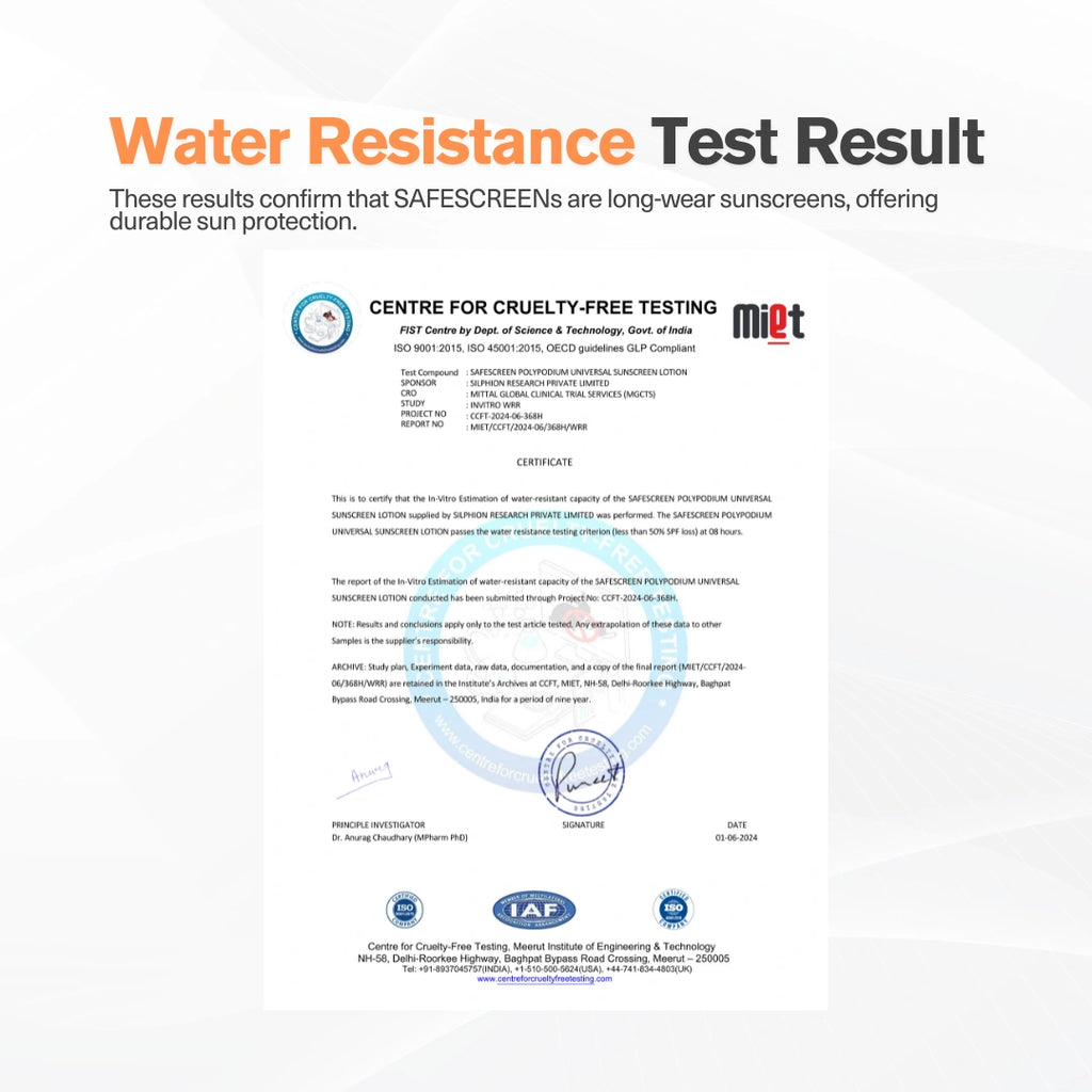 SAFESCREEN® Polypodium Universal Sunscreen Lotion SPF 50+