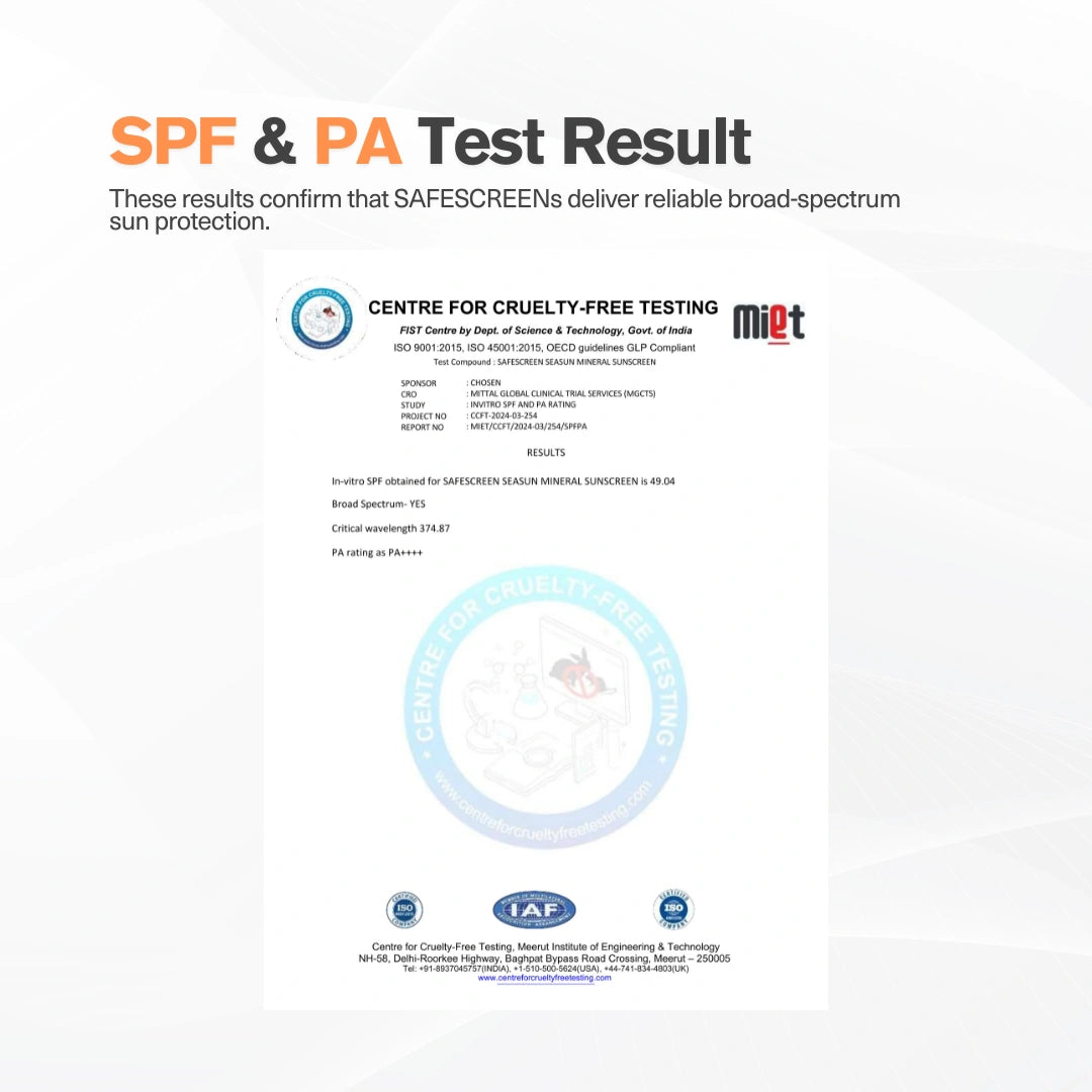 SAFESCREEN® Seasun Mineral Sunscreen SPF 40+