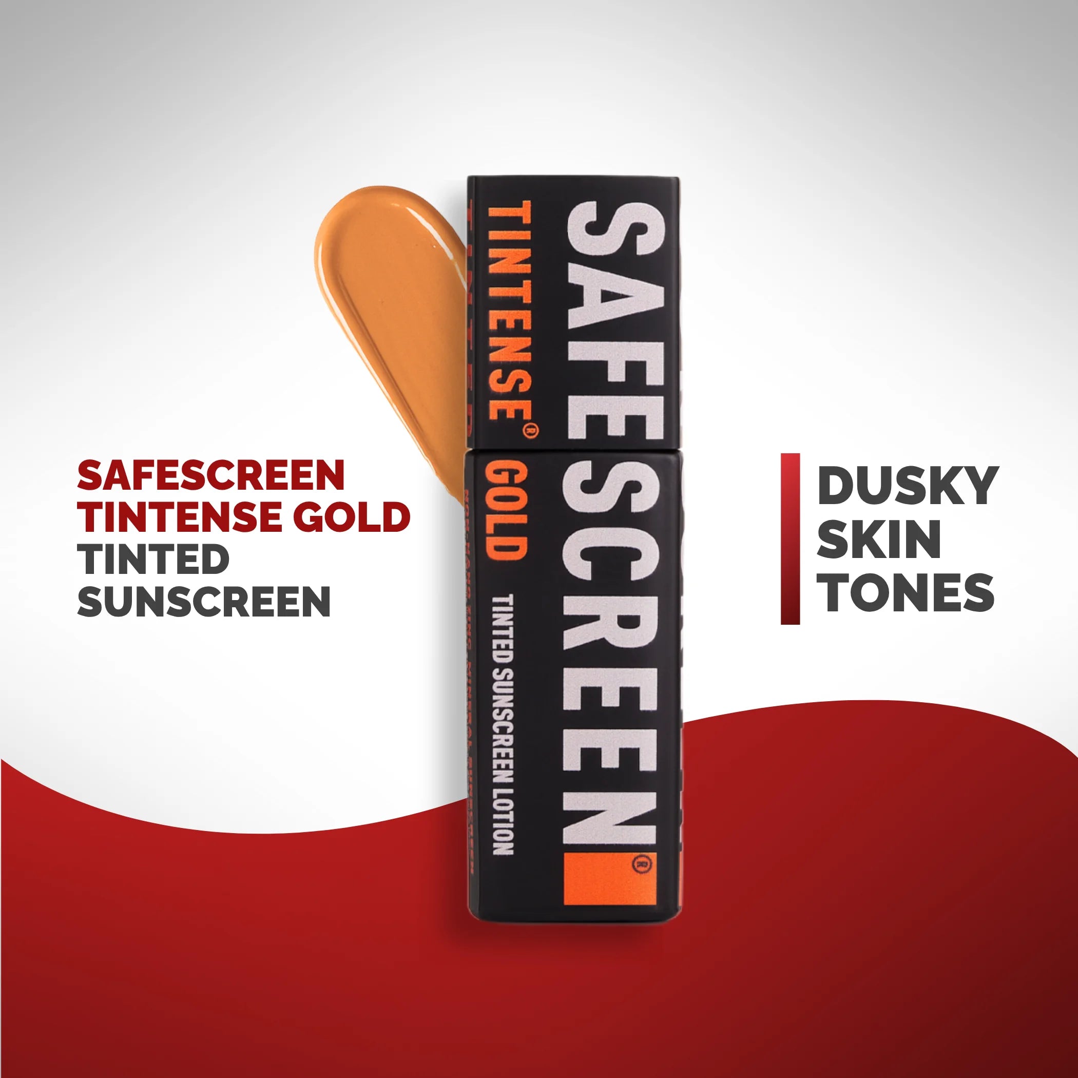 SAFESCREEN® TINTENSE® Gold Tinted Sunscreen Lotion SPF 50+