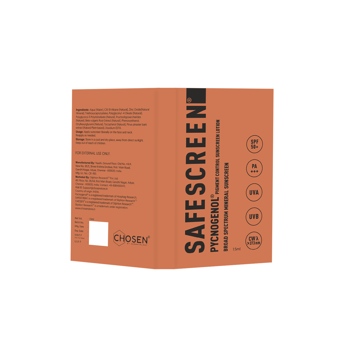SAFESCREEN® Pycnogenol 1.5ml (Redeem for 150 Zola Points)
