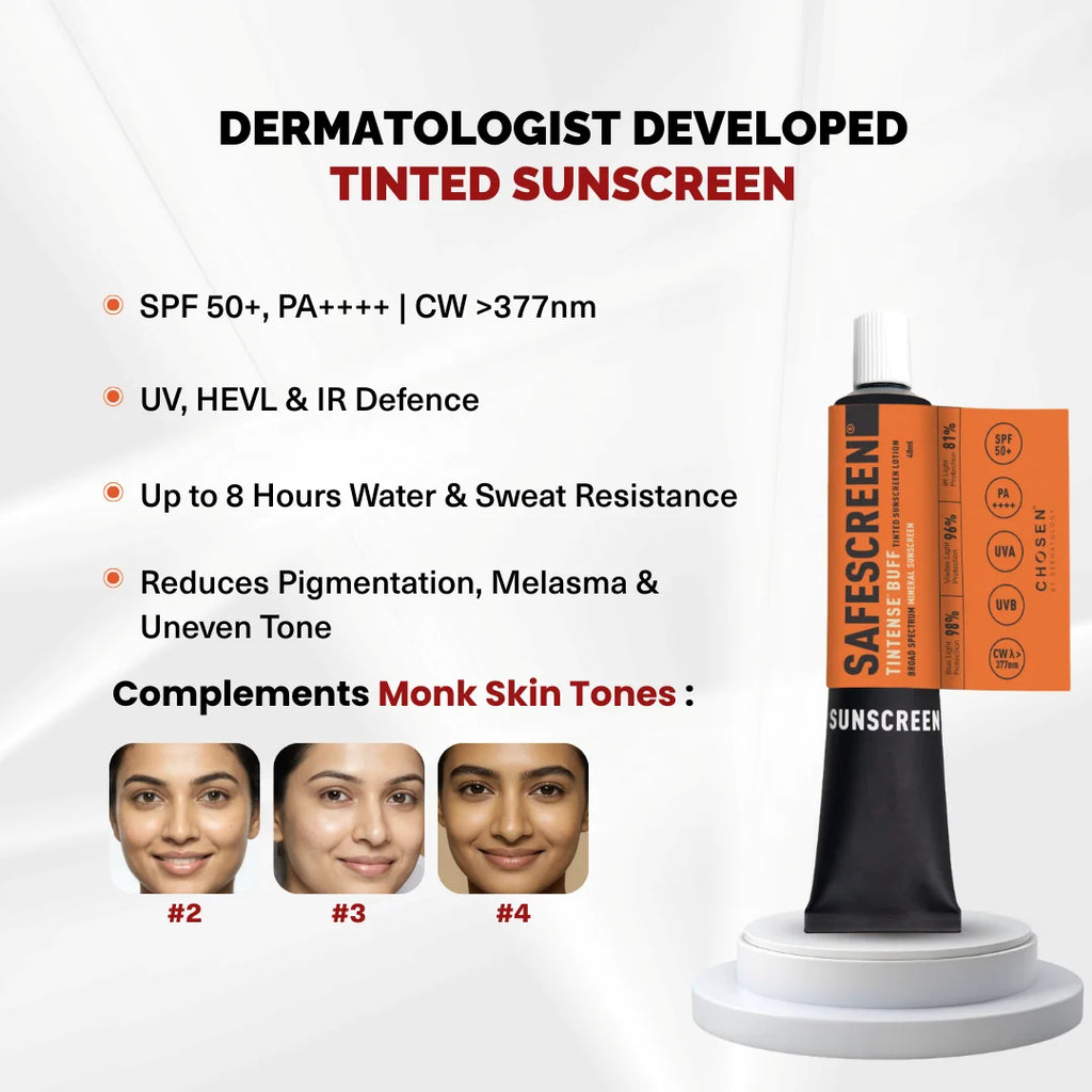 Sunscreen Buff SAFESCREEN Tintense Buff Tinted Sunscreen Lotion – CHOSEN Store