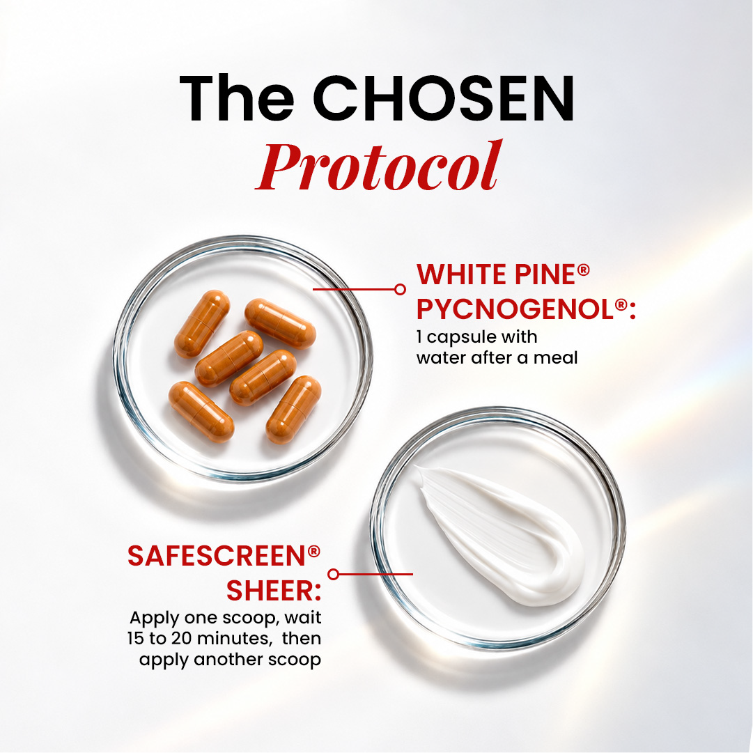SAFESCREEN® SHEER + White Pine® Pycnogenol