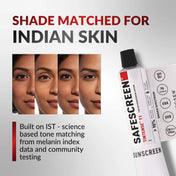 SAFESCREEN® TINTENSE® T1 (Bisque) Tinted Sunscreen Lotion PA++++ SPF 50+