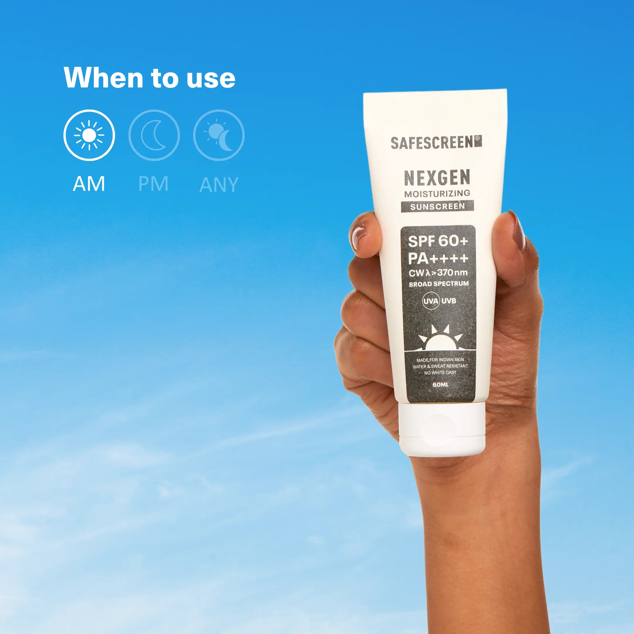 SAFESCREEN® NEXGEN SPF 60+ Moisturizing Sunscreen