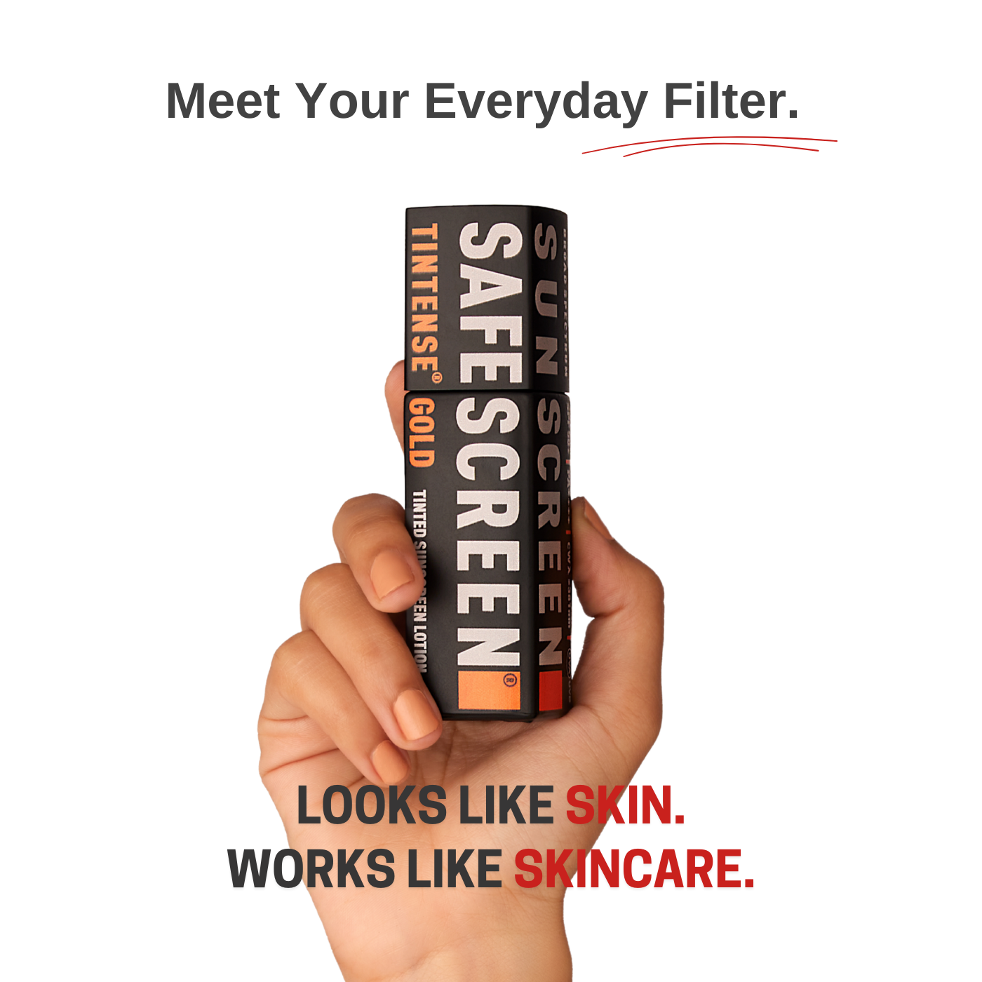 SAFESCREEN® TINTENSE® Gold Tinted Sunscreen Lotion SPF 50+