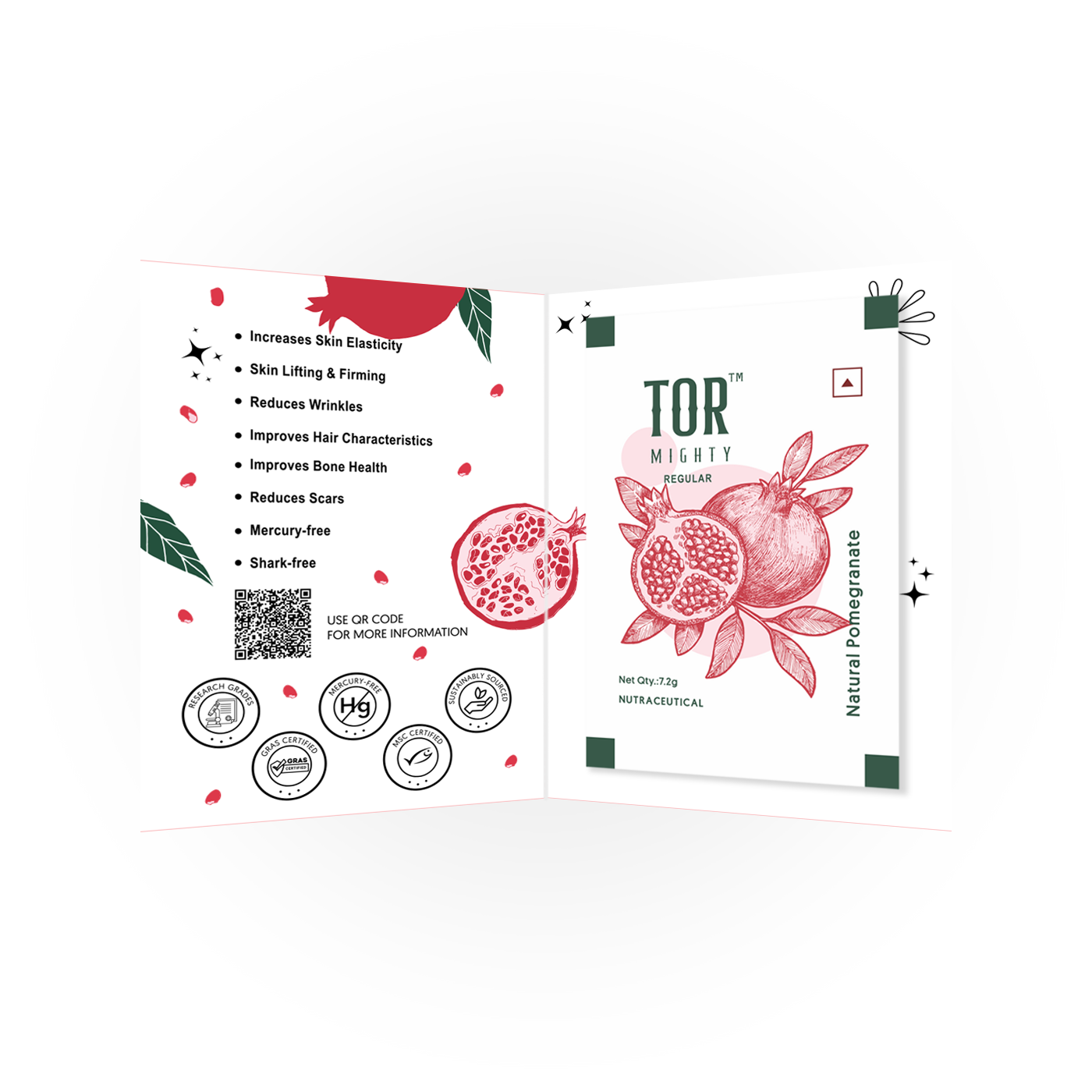 TOR Mighty Pomegranate Flavoured Marine Collagen