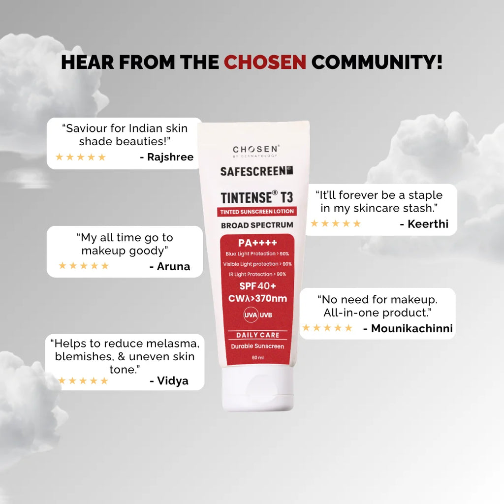 SAFESCREEN® TINTENSE® T3 (Beige) Tinted Sunscreen Lotion PA++++ SPF 40+