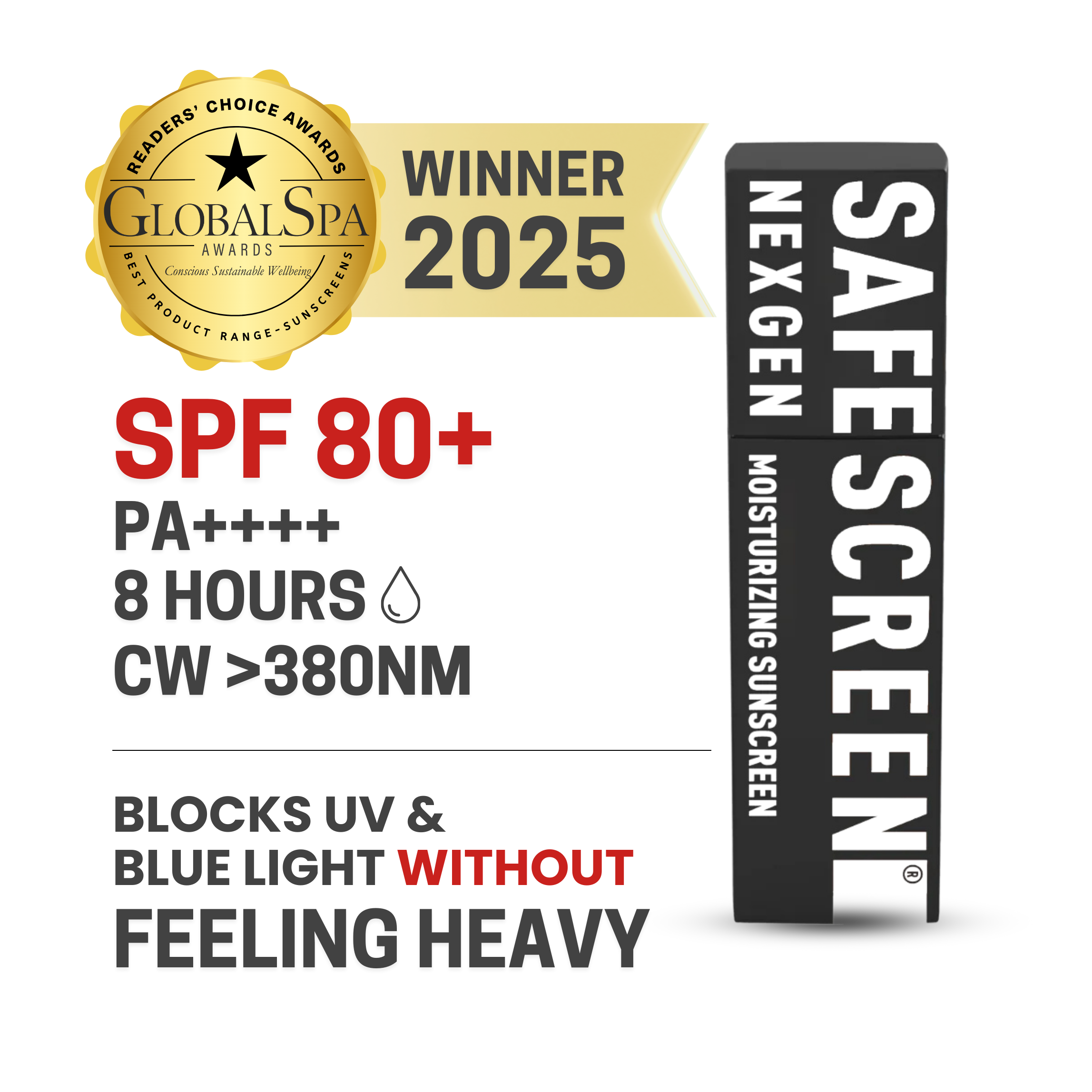 SAFESCREEN® NEXGEN SPF 80+ Moisturizing Sunscreen