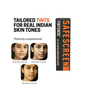 Safescreen Bisque Tinted Sunscreen is compatible with Monk Skin Tone 3, 4 and 5