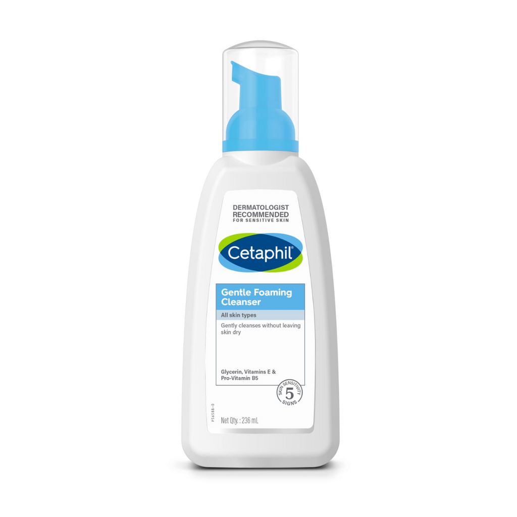 Cetaphil Gentle Foaming Cleanser 236ml suits all skin types