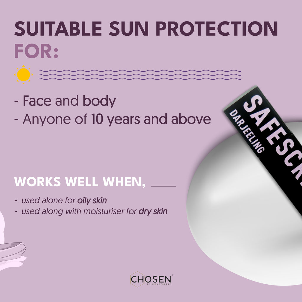 SAFESCREEN® Darjeeling: Best Sunscreen for Face and Body – CHOSEN Store