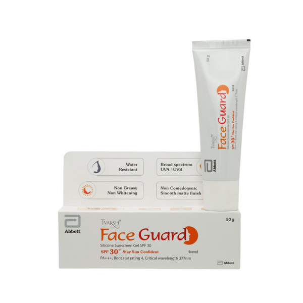 face guard sunscreen gel spf 30  - non comedogenic