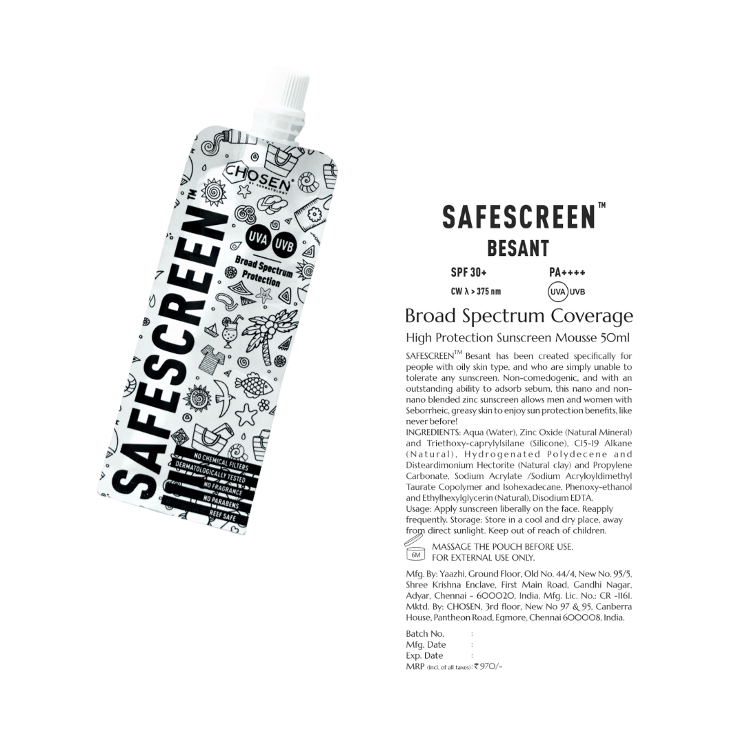 SAFESCREEN® Besant Sunscreen SPF 30+