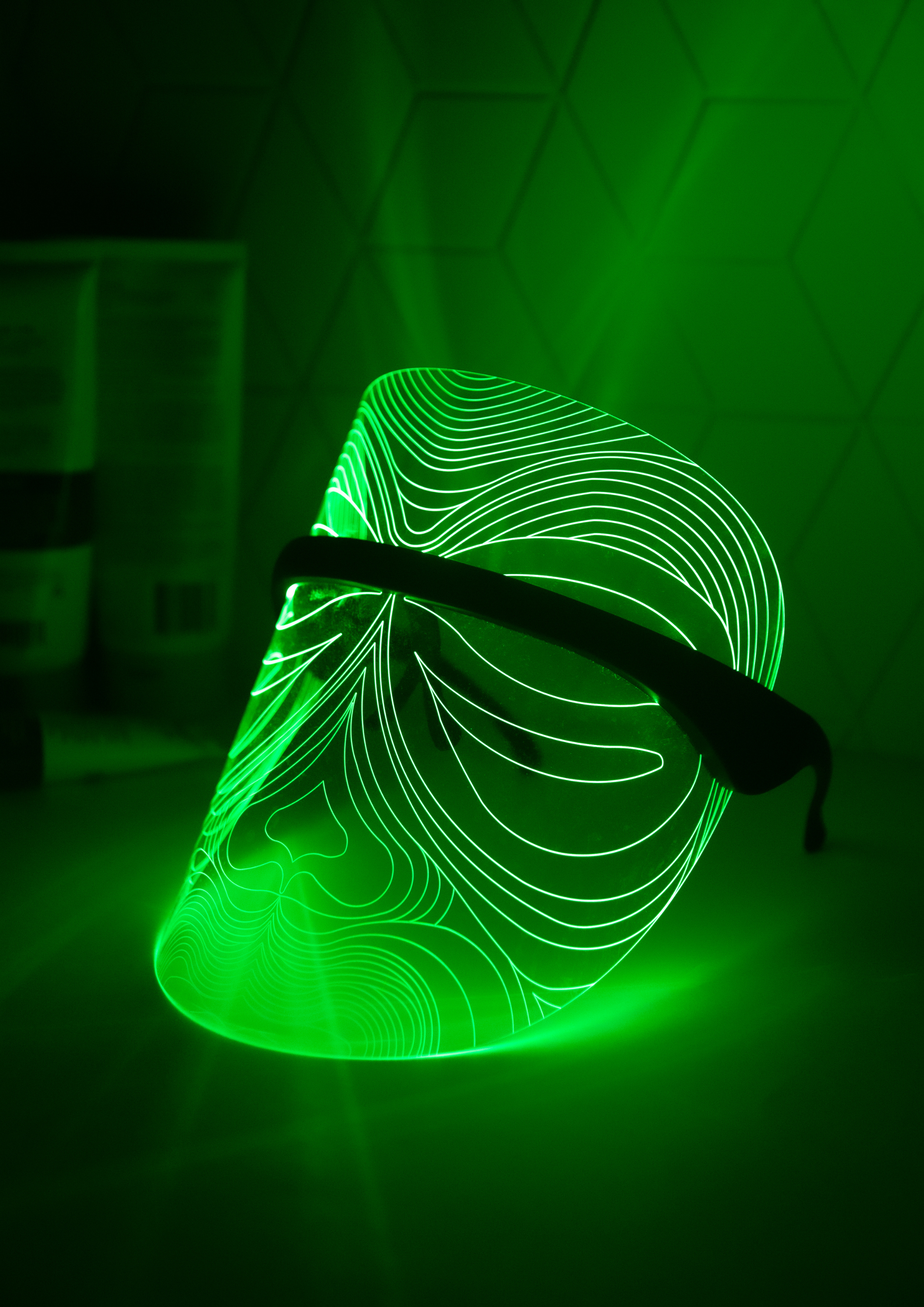 green light led mask