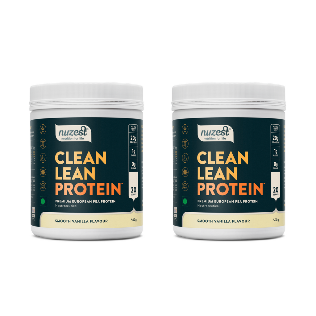 Super Saver Double Combo - Nuzest Clean Lean Protein Smooth Vanilla 500g - healthiest protein powder